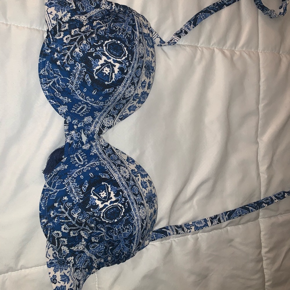Blue swim top